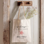 Starfish Wedding Welcome Bag for Beach Destination Tragetasche<br><div class="desc">Füllen Sie diese schöne Tasche mit Ihren Lieblings-Leckereien, um Gäste zu Ihrer Hochzeit willkommen zu heißen!</div>