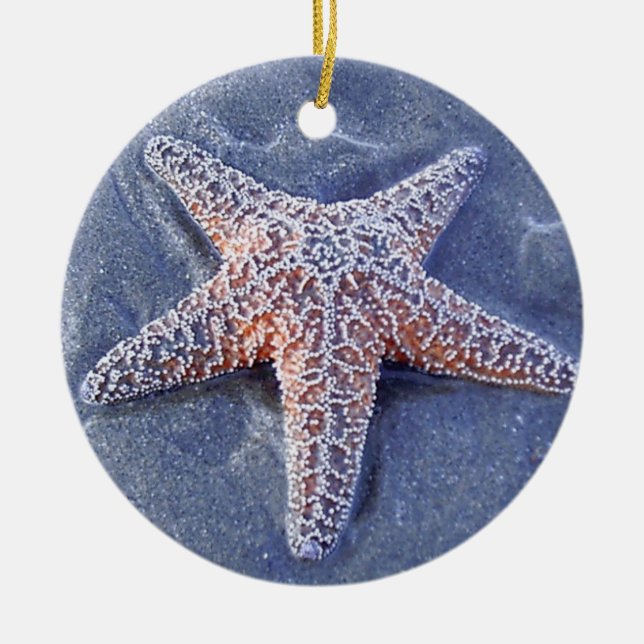 Starfish-Weihnachten Oranament Keramikornament (Vorne)