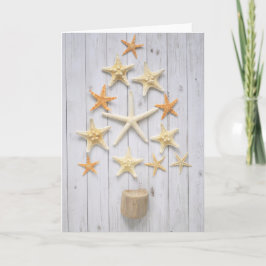 Starfish Weihnachtsbaum Karte