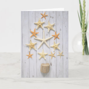Starfish Weihnachtsbaum Karte