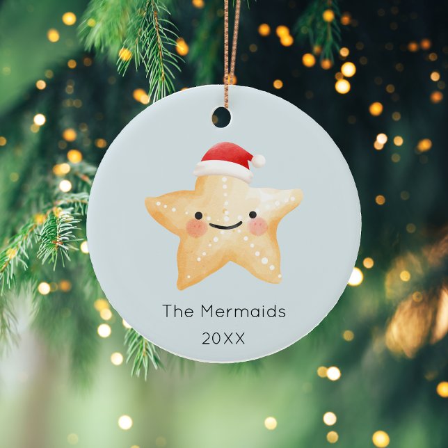 Starfish Weihnachtsgebäck Keramik Ornament (Von Creator hochgeladen)