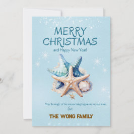 Starfish Weihnachtskarten Feiertagskarte