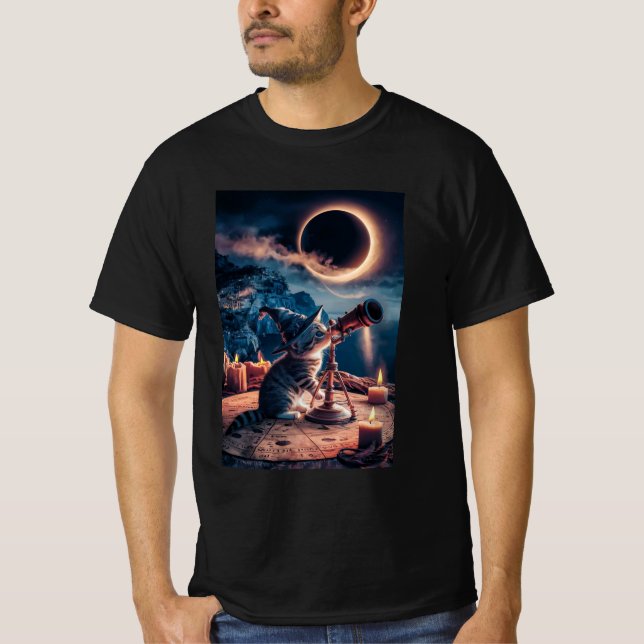 Stargazer Chat : T-Shirt Cosmic Dreamer (Devant)