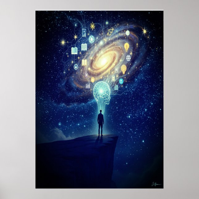 Stargazer Cosmic Poster - Ihr Weltraum vergrößern (Vorne)