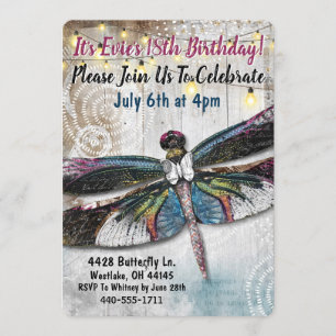 Stargazer Dragonfly-Party Einladung