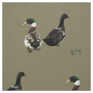 Stargazer Drake und seine Lady-Ente Stoff