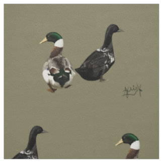 Stargazer Drake und seine Lady-Ente Stoff