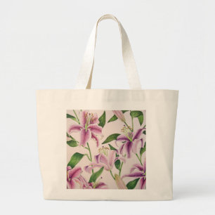 Stargazer-Lilien Jumbo Stoffbeutel