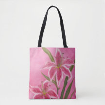 Stargazer-Lilien-Taschen-Tasche