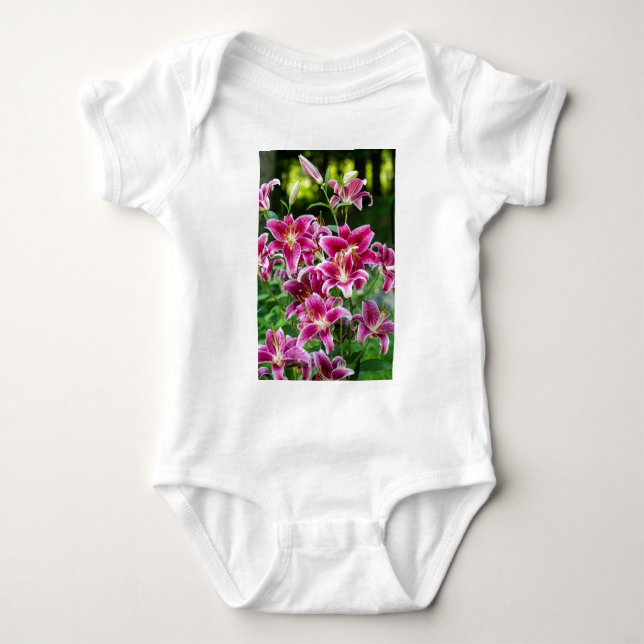 Stargazer Lilies Baby Strampler (Vorderseite)