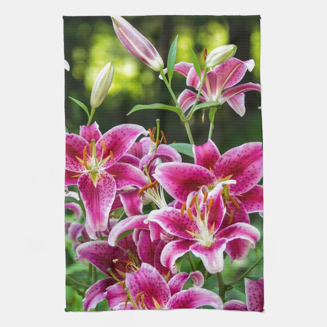 Stargazer Lilies Geschirrtuch (Vertikal)