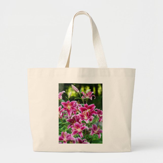 Stargazer Lilies Jumbo Stoffbeutel (Vorne)
