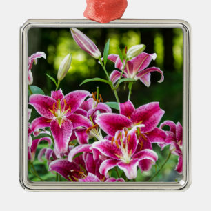 Stargazer Lilies Ornament Aus Metall