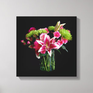 Stargazer Lily Bouquet Leinwanddruck