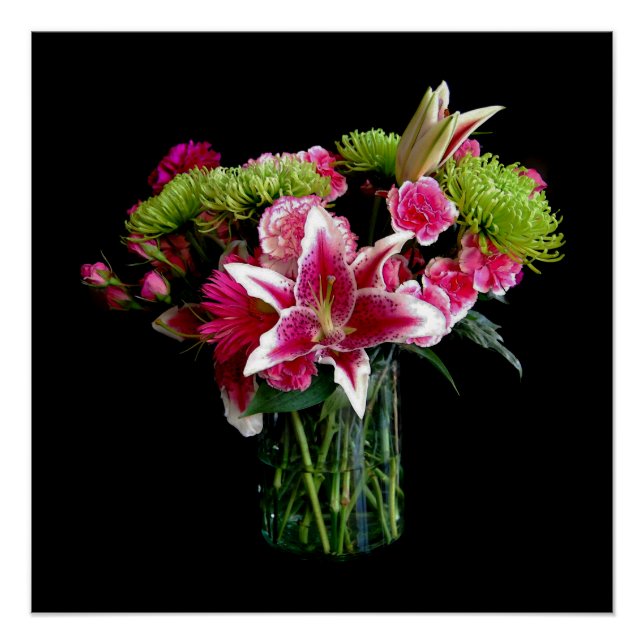 Stargazer Lily Bouquet Poster (Vorderseite)