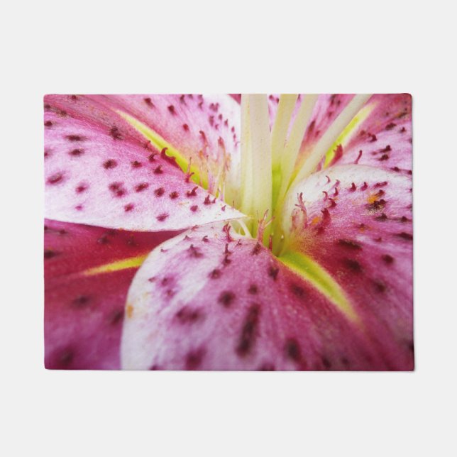 Stargazer Lily Bright Magenta Fußmatte (Vorderseite)