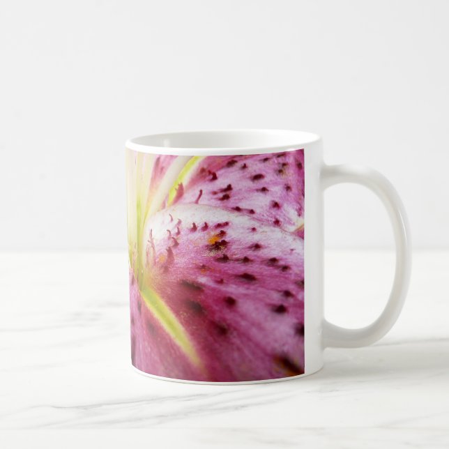 Stargazer Lily Bright Magenta Kaffeetasse (Rechts)