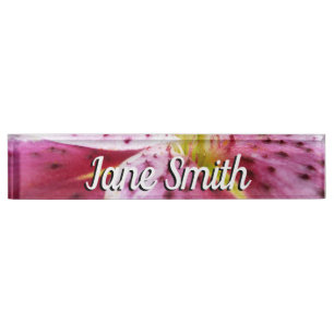 Stargazer Lily Bright Magenta Namensplakette