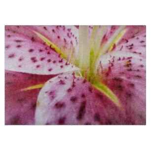 Stargazer Lily Bright Magenta Schneidebrett