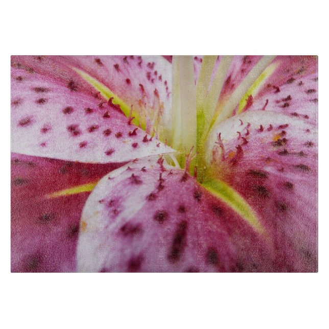 Stargazer Lily Bright Magenta Schneidebrett (Vorderseite)