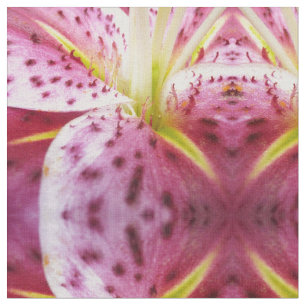 Stargazer Lily Bright Magenta Stoff