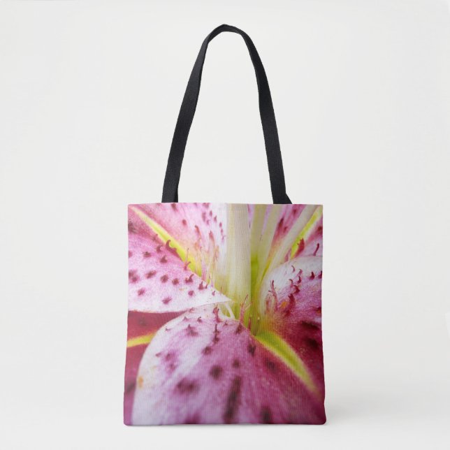 Stargazer Lily Bright Magenta Tasche (Vorderseite)