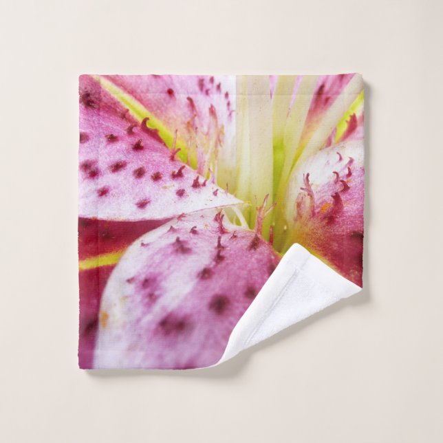 Stargazer Lily Bright Magenta Waschlappen (Waschlappen)