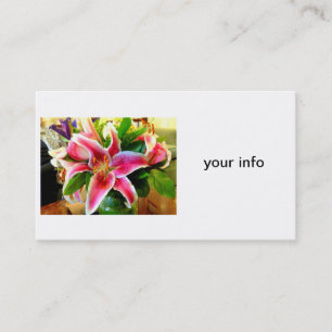 stargazer lily carte de visite