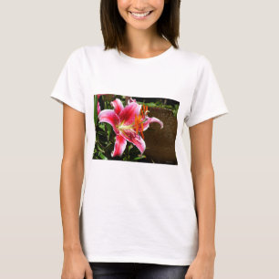 Stargazer Lily Fotograf T-Shirt