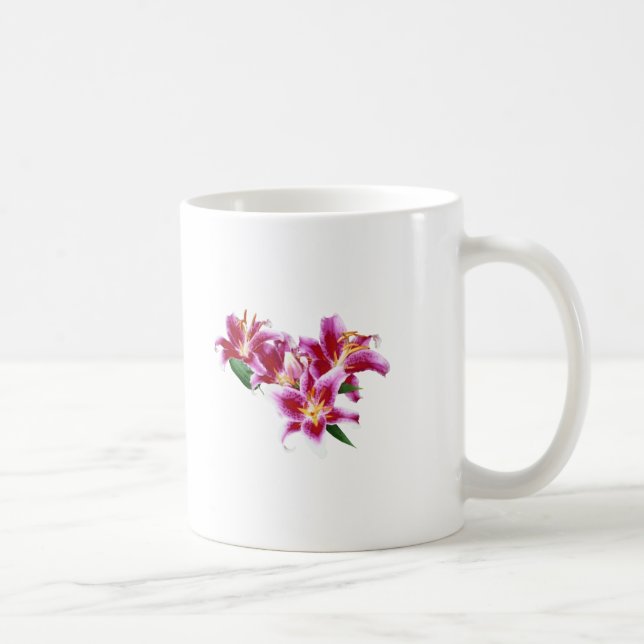 Stargazer Lily Heart Kaffeetasse (Rechts)