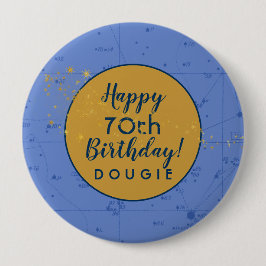 Stargazer Periwinkle Blue Personalisiert Geburtsta Button