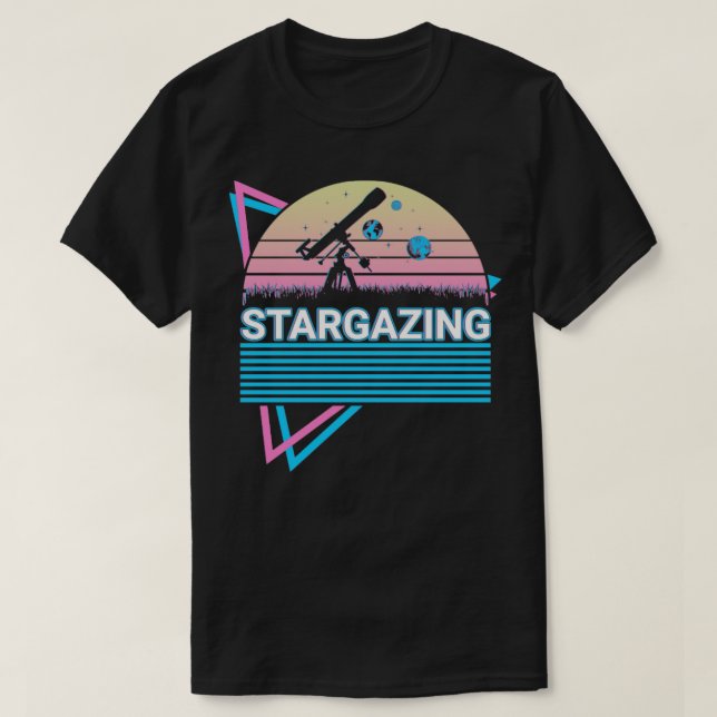 Stargazer Retro T-Shirt (Design vorne)