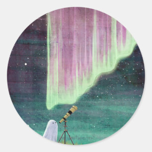 Stargazer Runder Aufkleber