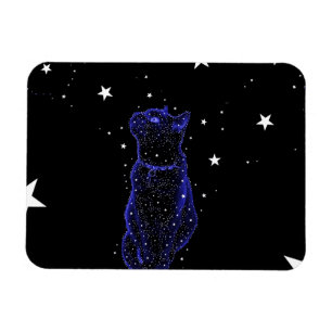 Stargazing Katzen-Magnet Magnet