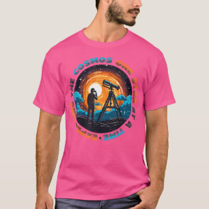 Stargazing Telescope Future Astronomer Astronomie T-Shirt