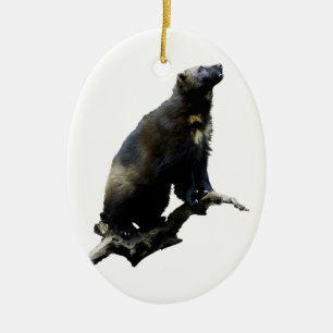Stargazing Wolverine Keramikornament