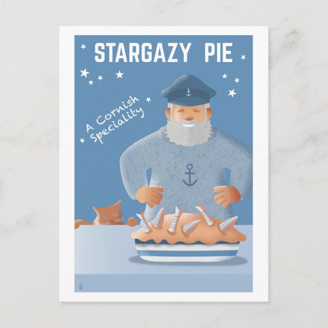 Stargazy Pie postcard Postkarte (Vorderseite)