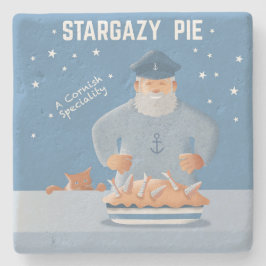 Stargazy Pie Steinuntersetzer