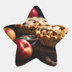 Stargestapelte Aufkleber mit Äpfeln und Apples
