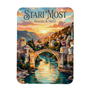 Stari Most Bosnien & Herzegowina Magnet