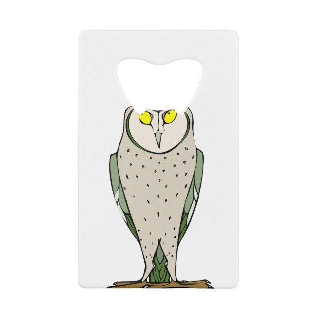 Staring Owl Geldbeutel Flaschenöffner (Vorderseite)