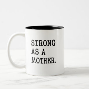 Stark als Kaffee-Tasse der Mutterfrauen Zweifarbige Tasse