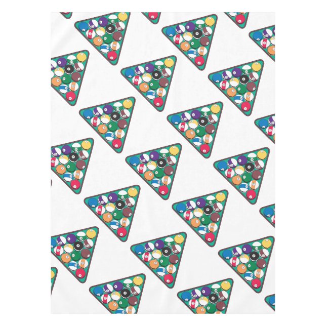 Stark beanspruchte Billardkugeln Tischdecke (Vorderseite)