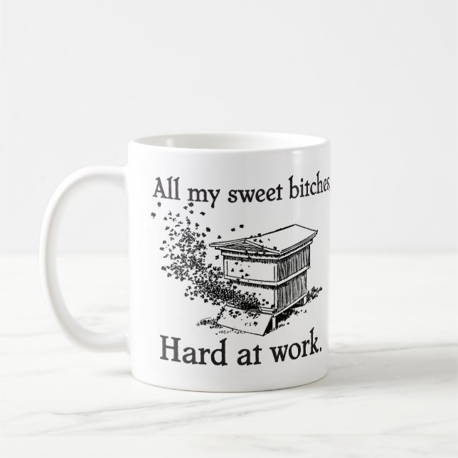 stark bei der Arbeit Kaffeetasse (Links)