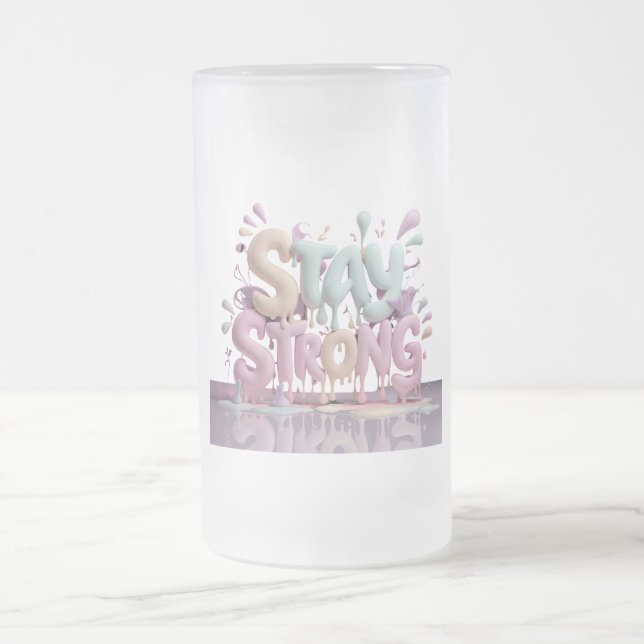 stark bleibe mattglas bierglas (Mittel)
