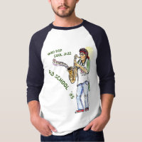 Stark, Bop cooler Jazz, alte Schule 3/4 Jersey