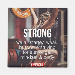 STARK, das Gewicht der Frauen hebt inspirierende W Magnet