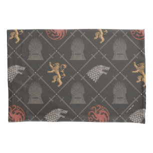 Stark, Lannister, Targaryen, Iron Throne Muster Kissenbezug