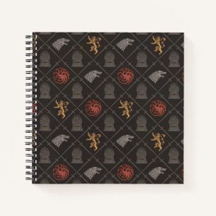 Stark, Lannister, Targaryen, Iron Throne Muster Notizbuch