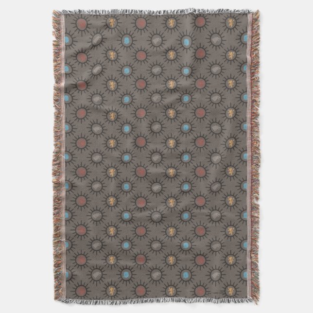 Stark, Lannister, Targaryen, NachtkönigPattern Decke (Vorderseite Vertikal)